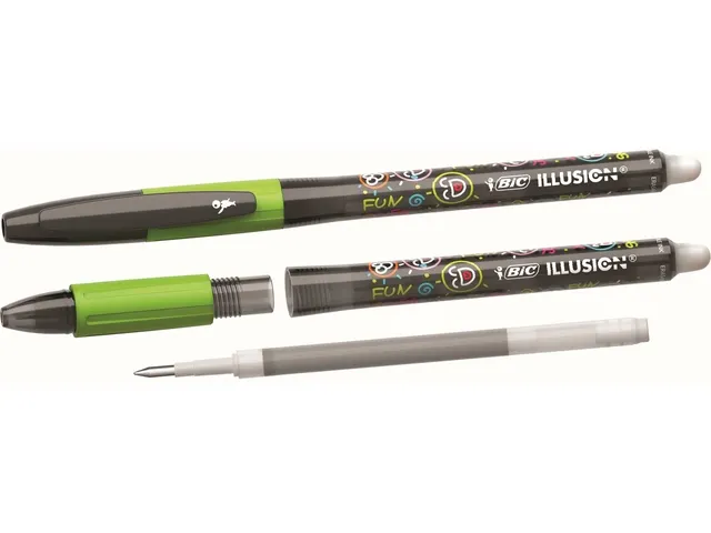 Stylo gel BIC Gel-ocity Illusion Medium noir