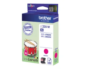 Inktcartridge Brother LC-22UM rood - 3