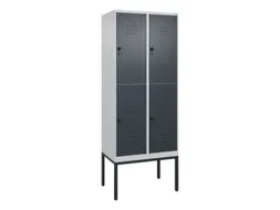 dubbeldekse locker,HxBxD 2120x800x500mm,2x2vak.,vak B 400mm