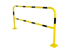 beschermbeugel,v. binnen/buiten,HxBxD 1000x2000x150mm,staal,geel/zwart