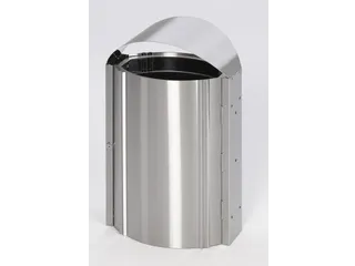 Afvalbak RVS 50 Liter HxB 800x480mm binnenbak verzinkt - 2
