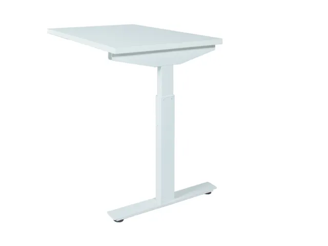 Linesto Plus Aanbouw hoogte instelbaar 120x60cm Krijtwit, T-poot Wit