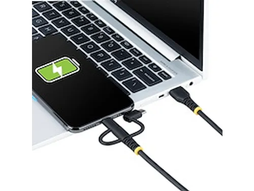 1m Robuuste USB Multi Oplaadkabel zwart