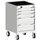 ladekast verrijdbaar 880x525x525mm 5laden RAL7035 front RAL7035