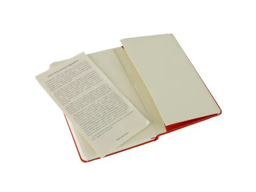 Notitieboek Moleskine large 130x210mm lijn hard cover scarlet red