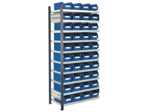 Bakkenstelling 2000x1000x400mm 40bakken PE blauw vakl. 125kg