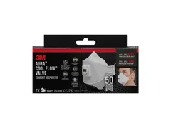 Stofmasker 3M Aura Comfort Cool Flow 9332 FFP3 2 stuks