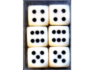 Dobbelstenen 6 stuks - 1