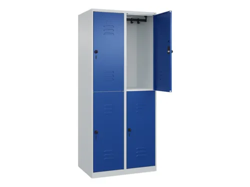dubbeldekse locker,HxBxD 1850x800x500mm,2x2vak.,vak B 400mm