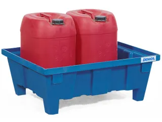 PE-opvangbak,v. 2x60l vat,opvangvol. 60l,HxBxD 315x645x795mm - 2