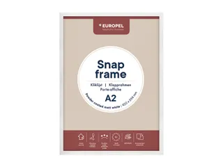 Kliklijst Europel A2 25mm mat wit - 2