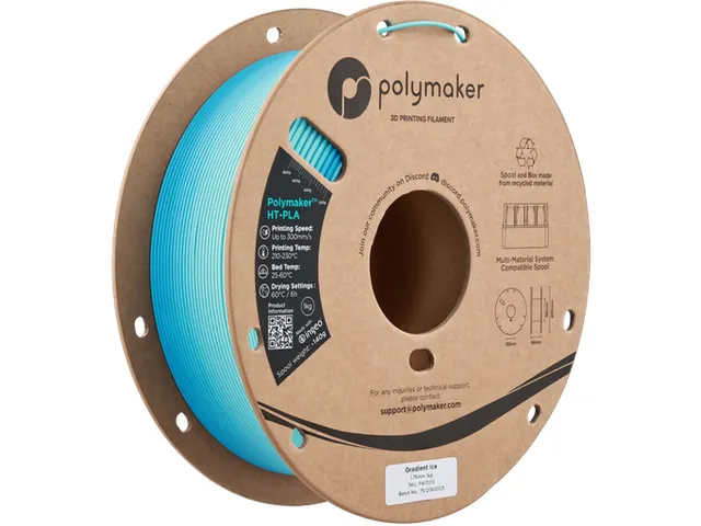 HT-PLA 1,75mm Gradient Ice 1kg Polymaker 3d filament