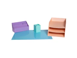 Onderlegger karton A quarel 575x375 blauw - 9