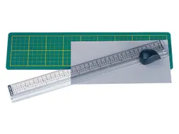 Snijliniaal Alco met mat 38x10cm snijvlak tot 33cm