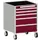 ladekast verrijdbaar 880x650x525mm 5laden romp RAL7035 front RAL3004