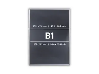 Kliklijst Europel Economy B1 zilver - 10