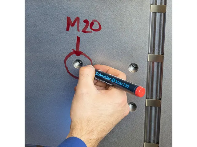 Marker Schneider Maxx 250 permanent beitelpunt blauw