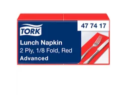 Tork 477417 Lunchservet Advanced Rood 33x33cm