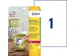 Etiket Avery L4775REV-20 210x297mm wit 20stuks