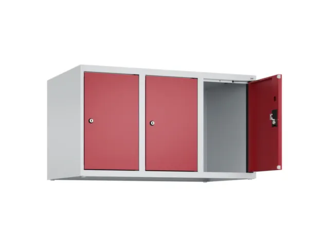 opzetkast,v. locker,3vak.,vak B 300mm,HxBxD 500x900x500mm,cilinderslot