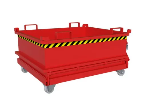 mini-bodemklepcontainer,HxLxB 625x1000x1200mm,0,37m³,inrijbeugel,staa