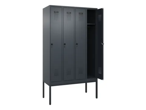 locker,HxBxD 2120x1200x500mm,4vak,vak B 300mm,draaigrendel