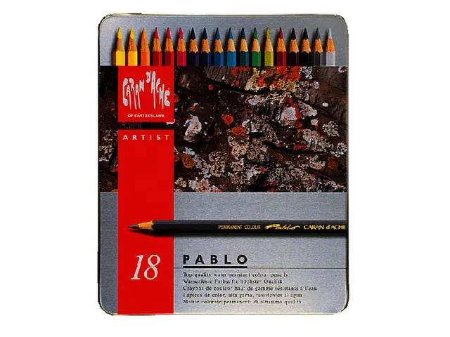 Crayon de couleur Caran d’Ache Pablo boîte 18 pièces assorti