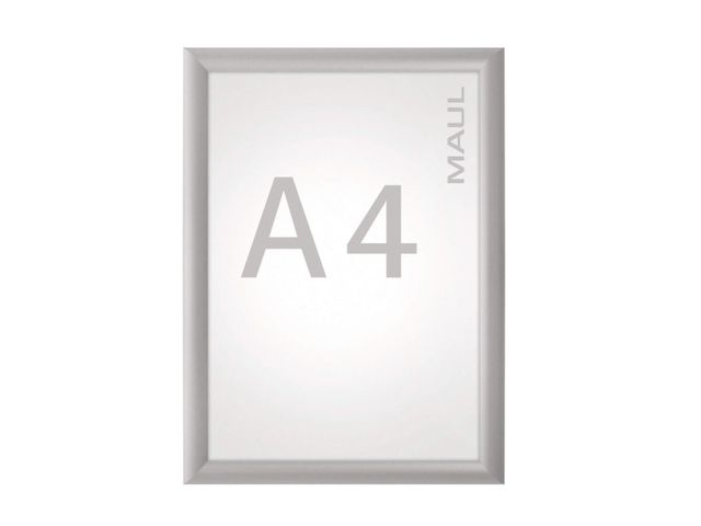Posterhouder Maul Standaard, A4. Kleur: Aluminium | ClicklijstWinkel.nl