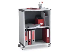 transportwagen HxBxD 864x651x330mm 2vakken 1niveaus 2 OH grijs