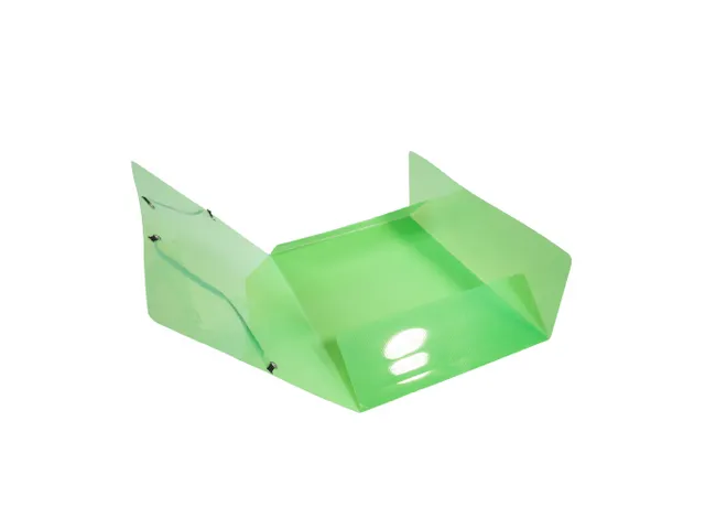 Elastomap 3 kleppen polypropyleen 5/10de Crystal Colours A4 Assorti