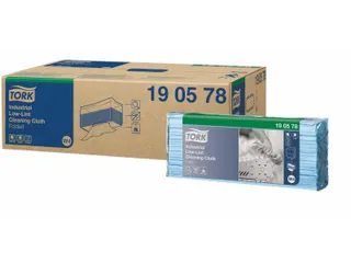 Tork 190578 Industrial Low-lint Gevouwen Reinigingsdoek Blauw W4 - 1