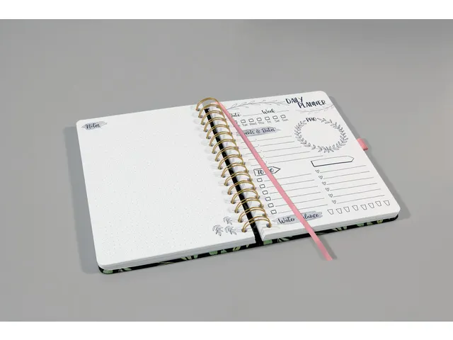 Planning journalier Beauty A5 Flower Love Non daté 1 semaine/1p EN