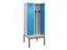 locker met bank,voor scheiding van kleding,HxBxD 2120x800x815mm,2vak