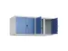 opzetkast,v. locker voor scheiding van kleding,4vak.,vak B 300mm