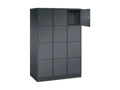 grootvolume-lockersysteem,HxBxD 1950x1220x600mm,3x4vakken,cil.-slot