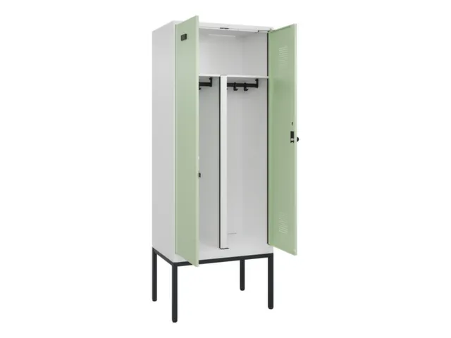PBM-locker,HxBxD 2120x800x500mm,2vak,vak B 400mm,draaigrendel