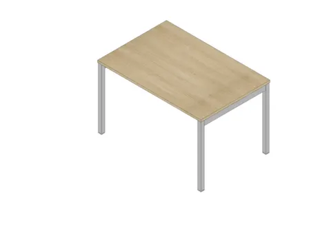 In hoogte verstelbaar bureau,HxBxD 680-760x1200x800mm,blad eiken