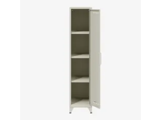 garderobekast,HxBxD 1800x380x510mm,1vak,4voeten,romp verkeerswit - 3