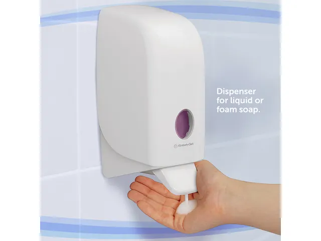 Handzeepdispenser Aquarius 1 liter wit 6948