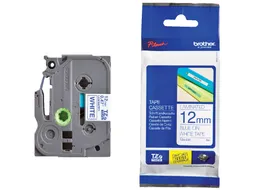 Labeltape Brother P-touch TZe-233 standaard 12mm blauw op wit