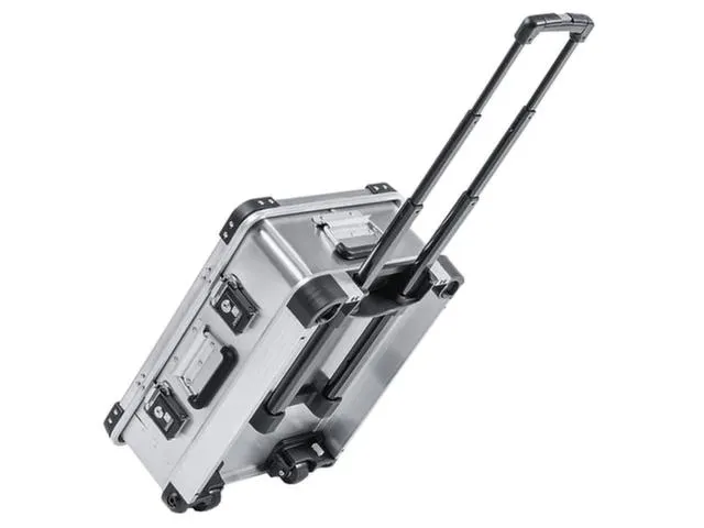 Transportkist Aluminium 28l 233x 550x 400mm 2 Wielen Trekgreep