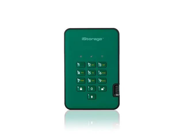 iStorage diskAshur2 256-bits 4TB USB 3.1 Externe Harde Schijf Groen