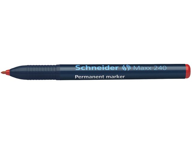 marker Schneider Maxx 240 permanent ronde punt rood | MarkeerstiftWinkel.nl