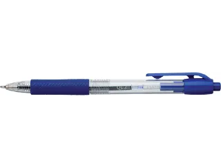 Balpen Quantore Grip drukknop blauw medium - 2