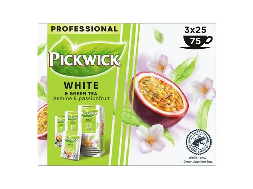 Thee Pickwick white & green tea Jasmin & Passionfruit 25x1.5gr