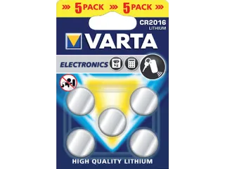 Batterij Varta knoopcel CR2016 lithium blister à 5 stuks - 2