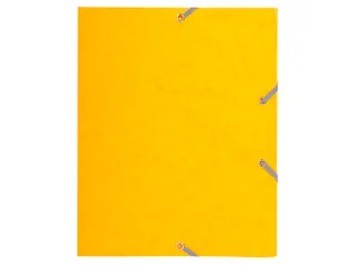 Elastomap 3 kleppen glanskarton 400gm² schoolformaat 17x22cm Assorti - 3
