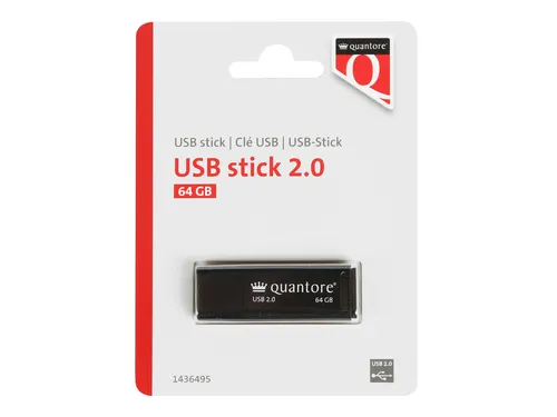 Quantore USB-stick 2.0 64GB Zwart