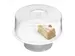 Taartstandaard draaibaar voet Melamine 32cm Wit