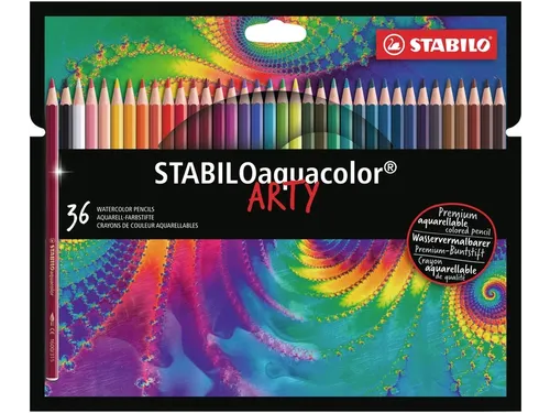 Kleurpotloden STABILO 1636 aquacolor Arty assorti etui à 36 stuks